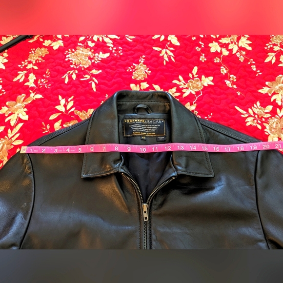 Coronado Leather Jacket, Black EUC - Picture 8 of 9